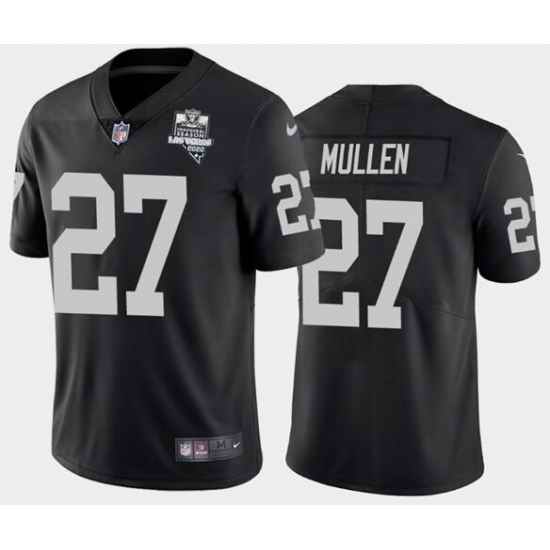 Men's Oakland Raiders Black #27 Trayvon Mullen 2020 Inaugural Season Vapor Limited Stitched NFL Jersey